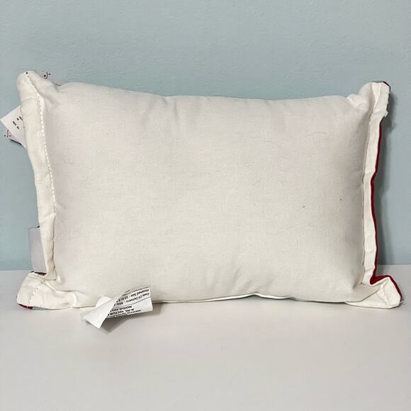 Jingle Joy Holiday Decorative Pillow Christmas Tree Dog Bicycle Embroidered New - Picture 2 of 9